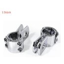 Pince de montage 28 mm Support chromé Cadre 1-1/8" Harley Crash Bar Repose-pieds