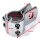 Morsetto di montaggio Staffa cromata da 22 mm Telaio 7/8" Pedane H-D Manubrio