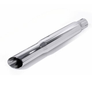 Silenciador Corto Negro Para Harley Davidson - Estilo Custom, Acero Inoxidable Mate