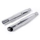 Slash Cut Slip On Muffler Chrome for Harley Davidson...