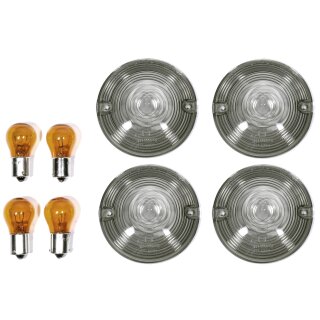 Set de intermitentes lentes ahumados - Harley-Davidson Touring modelos 1986-2022