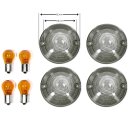 Set de intermitentes lentes ahumados - Harley-Davidson Touring modelos 1986-2022