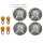 Set de intermitentes lentes ahumados - Harley-Davidson Touring modelos 1986-2022