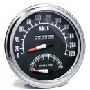 Fat Bob Speedometer with Rev Counter 2:1 f. Harley...