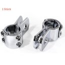 Befestigungsklemme 25mm Chrom Halterung 1" Lenker Harley Rahmen Sturzbügel Raste