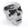 Cráneo Tornillos Placa Metal Cromo negro Chopper Custom 40mm Skull