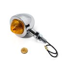 Juego de intermitentes Bullet Metal Cromado Universal Harley Chopper Vintage ECE