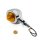 Juego de intermitentes Bullet Metal Cromado Universal Harley Chopper Vintage ECE