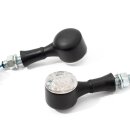 LED Mini Blinker Micro schwarz extrem klein für Harley Suzuki Honda Universal HD