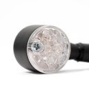 LED Mini Blinker Micro schwarz extrem klein für Harley Suzuki Honda Universal HD