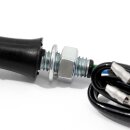 LED Mini Blinker Micro schwarz extrem klein für Harley Suzuki Honda Universal HD