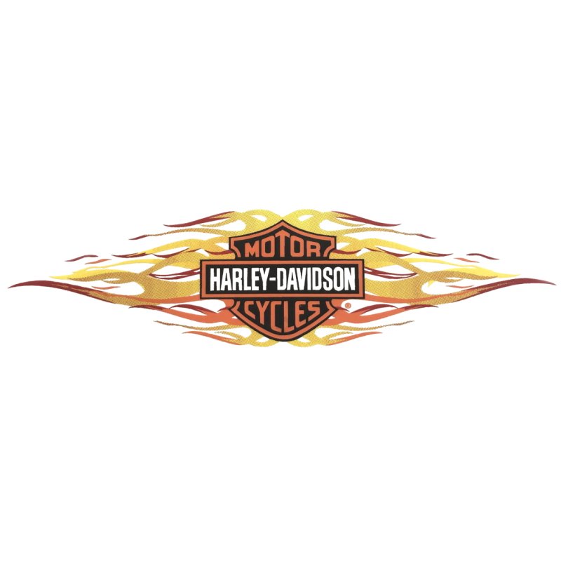 Harley-Davidson Flammen Fenster Aufkleber XL 22x19cm Flames HD Windshield 