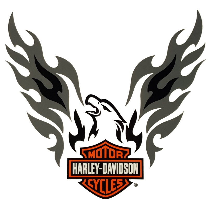 Fenster-Aufkleber Harley-Davidson Adler 7 x 7 cm Windshield Eagle