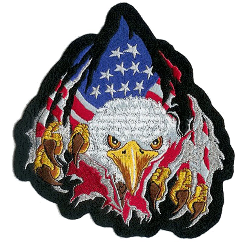 U24 Toppa Ricamata USA PEACE – 8x5 Cm – Applicazione Ferro O Cucito