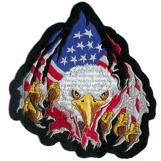 Parche Estados Unidos Cabeza de águila USA 14 x 14 cm Rip N Tear Eagle Patch 