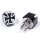 Característica TORNILLOS CRUZ DE HIERRO cruzar Negro Hot Rod bici triciclo