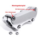 Innensechskantschrauben Abdeckungen Schwarz ¼" Riser Lenkerklemmen für Harley HD