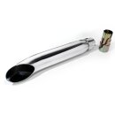 Turn Out Short Slip On Muffler Chrome for Harley Davidson...