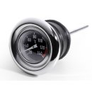 Öltemperatur Mess-Peilstab Celsius Chrom für Harley-Davidson Softail + Sportster
