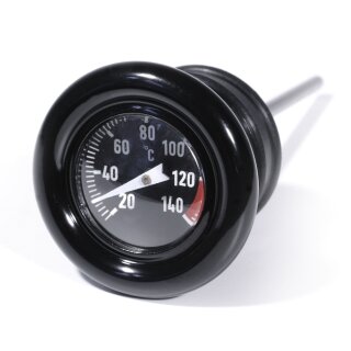 Astina temperatura olio Celsius nero per Harley-Davidson Softail + Sportster XL