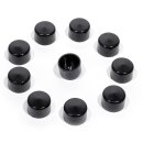 Schrauben Abdeckungen 1/4" Schwarz für Harley...