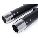 Exhaust muffler set black for Harley Davidson XL Sportster 2014- and Custombikes