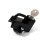 Lucchetto casco nero 22mm 7/8" telaio crash bar manubrio universale Yamaha BMW
