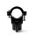 Lucchetto casco nero 22mm 7/8" telaio crash bar manubrio universale Yamaha BMW