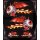 Aufkleber-Set Rotes Teufelsauge 12,5 x 7 cm Red Devil Eyes Sticker Decal Hot Rod