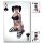 Aufkleber-Set Kreuz Ass Pin Up Girl 16 x 11 cm Sexy Ace of Clubs Decal Sticker
