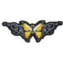 Aufnäher Schmetterling Tribal gelb 15 x 5,5 cm...