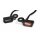 Mini clignotant LED pour guidon noir pour Harley Softail 2016- V Rod E-Glide 09-