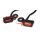 Mini clignotant LED pour guidon noir pour Harley Softail 2016- V Rod E-Glide 09-