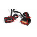 Mini LED Blinker Schwarz Lenkerarmatur für Harley...