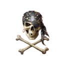 Sticker Pirate Skull 8,5 x 6,5 cm Helmet Airbrush Decal