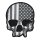 Patch USA Crâne Gris 31 x 26 cm grey Veste Gilet Motor Skull Brodé XL
