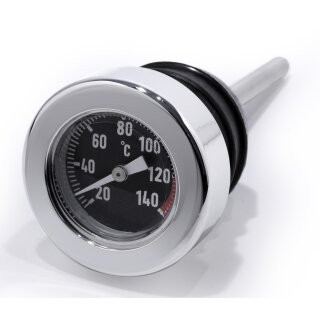 Varilla de nivel aceite Celsius cromada p. Harley-Davidson Softail Twin Cam 00-
