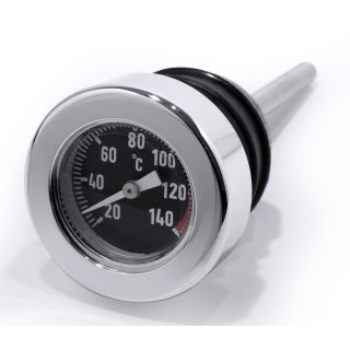Öltemperatur Mess-Peilstab Celsius Chrom f. Harley-Davidson Softail Twin Cam 00-