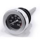 Chromed Oildipstick with Temperature Gauge fits Harley...