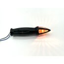 Aluminum grips black for Harley-Davidson 1" handlebars Chopper Spike Rocket