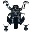 Pegatina-Set Cráneo Motociclista Chopper 16 x 15...