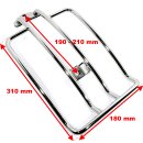 Luggage rack chrome for Harley-Davidson Softail 06-2011 solo seat 200 wide tires