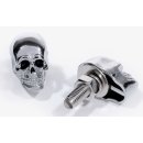Skull custom chrome metall  license plate screws with...