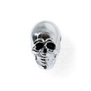 Totenkopf Skull Schraube Kennzeichen Metall Chrom Schwarz Chopper Custom 25mm