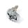 Totenkopf Skull Schraube Kennzeichen Metall Chrom Schwarz Chopper Custom 25mm