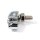 Totenkopf Skull Schraube Kennzeichen Metall Chrom Schwarz Chopper Custom 25mm