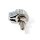 Totenkopf Skull Schraube Kennzeichen Metall Chrom Schwarz Chopper Custom 25mm