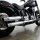 Auspuff Schalldämpfer Endtopf Custom Straight Cut Chrom für Harley Davidson