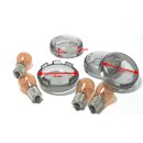 Blinkergläser Set Getönt für Harley Davidson Softail Sportster Dyna XL 2000-2026