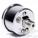 Öldruckmanometer-Anzeige Chrom Schwarz -60 PSI 4 Bar...